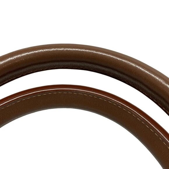 Auth BOTTEGA VENETA Cabas PM 141498 Dark Brown Gold Leather 0**/2** Tote Bag - Picture 10 of 16